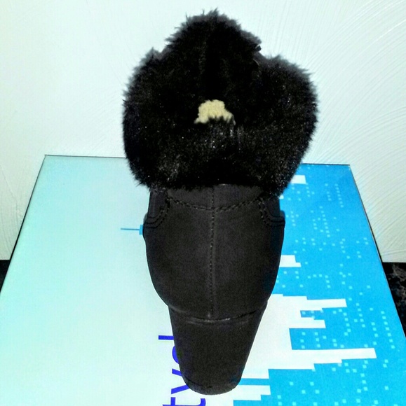 Black Wedge Ankle Boots! - Picture 3 of 8